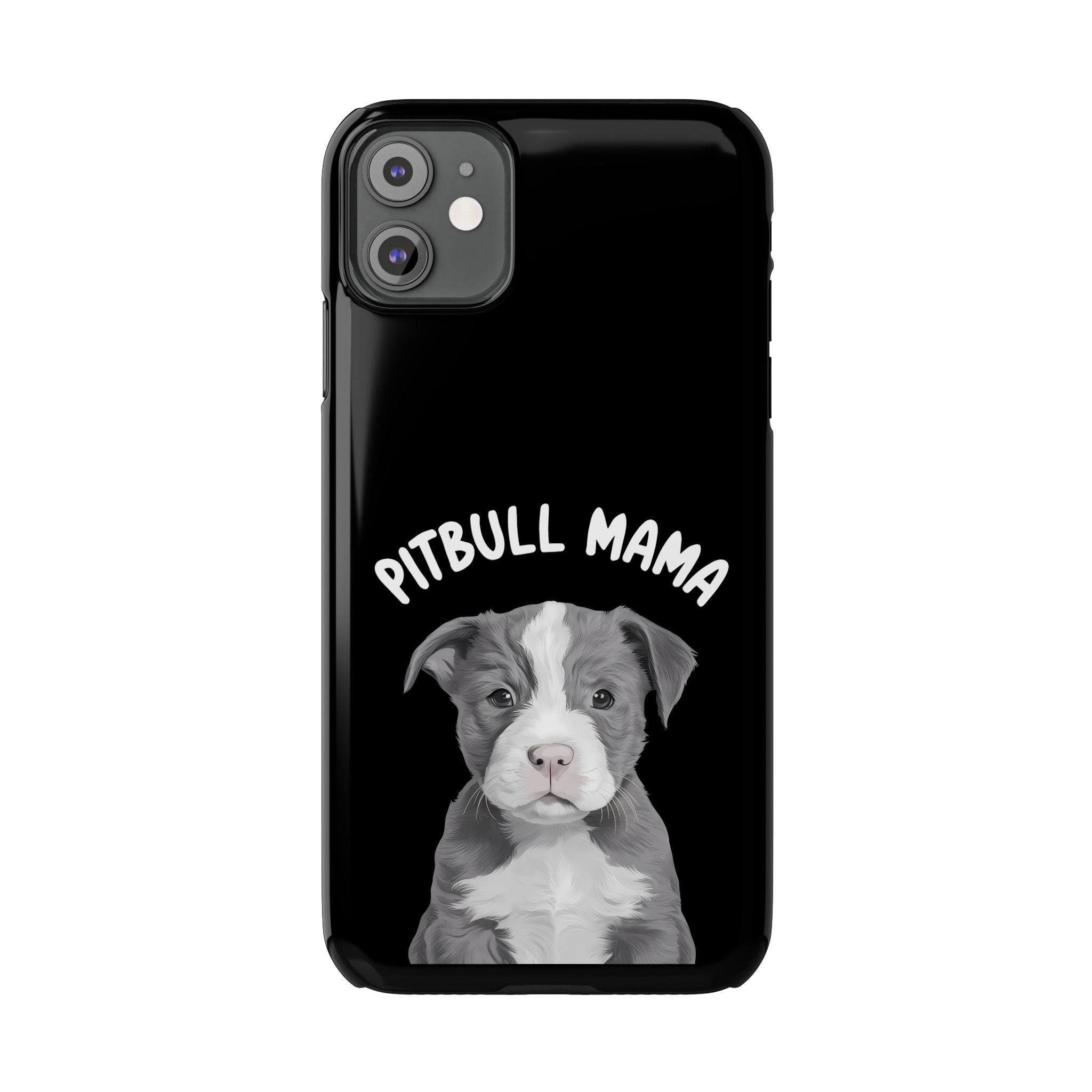 Premium Pitbull Mama iPhone Case | Pitbull Gifts Slim Phone Cases