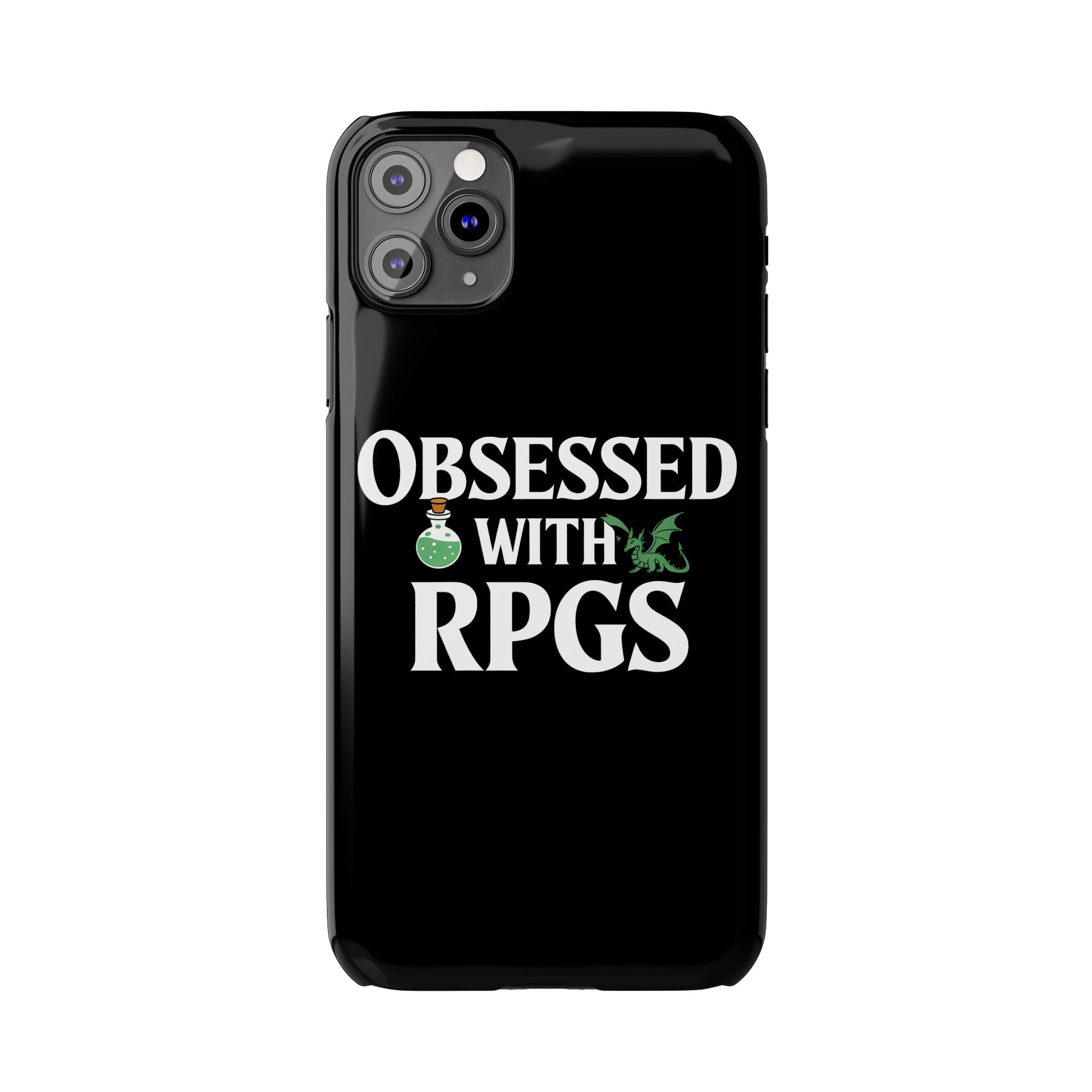 Premium Obsessed With RPGs iPhone Case | Role Playing Game Slim Phone Cases