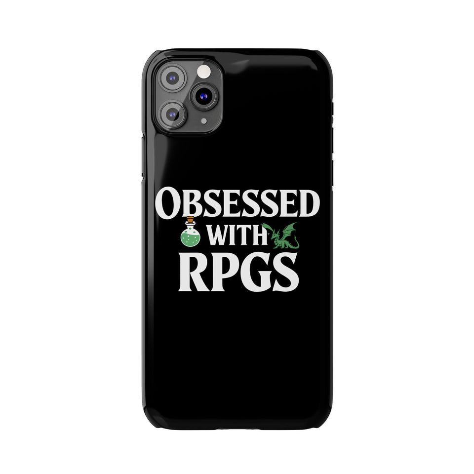 Premium Obsessed With RPGs iPhone Case | Role Playing Game Slim Phone Cases