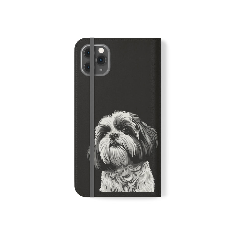 Shih Tzu Phone Case | Shih Tzu Wallet Phone Case | IPhone & Samsung Galaxy Shih Tzu Flip Cases