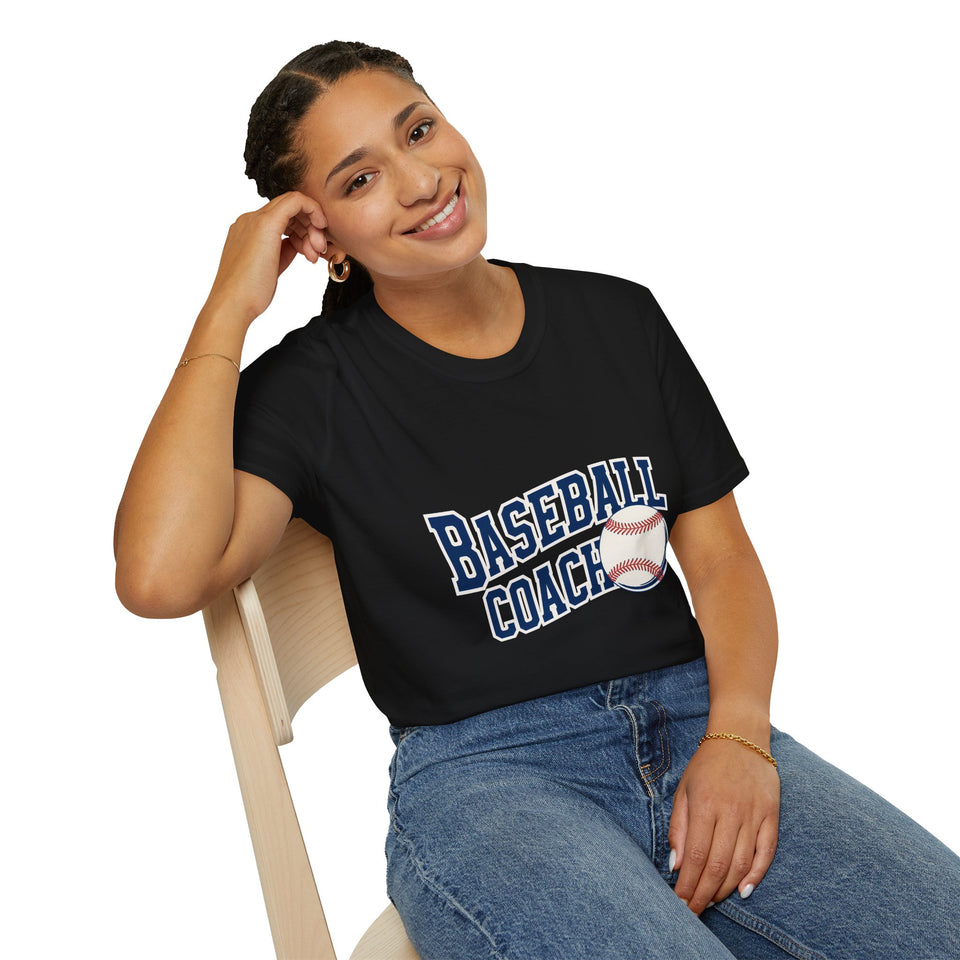 Baseball Coach T-Shirt — Retro Team Dad Tee for Coaches & Baseball Fans