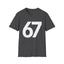 67 Six Seven Funny T-Shirt — Retro Humorous Graphic Tee