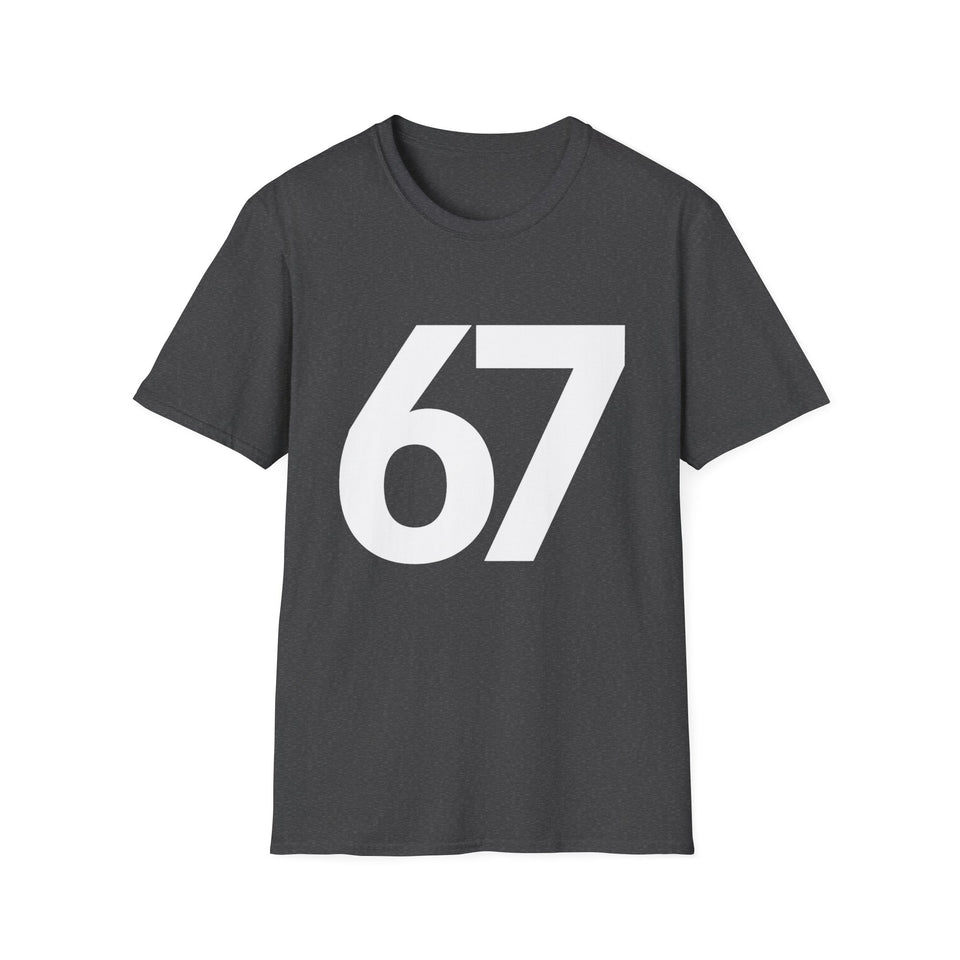 67 Six Seven Funny T-Shirt — Retro Humorous Graphic Tee