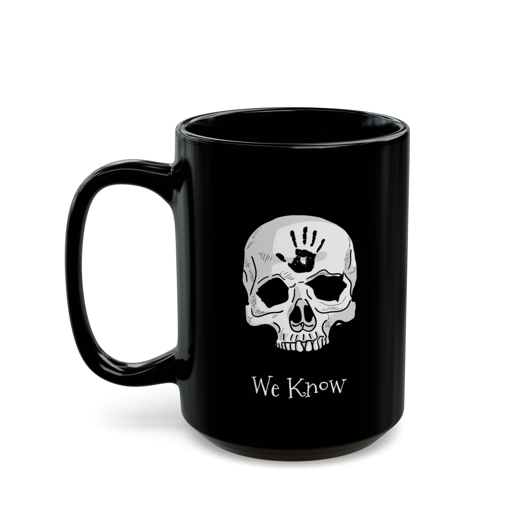 Dark Brotherhood We Know 11 oz Mug | Video Game Coffee Mug | Gaming RPG Video Game Black Mug (11oz & 15oz)