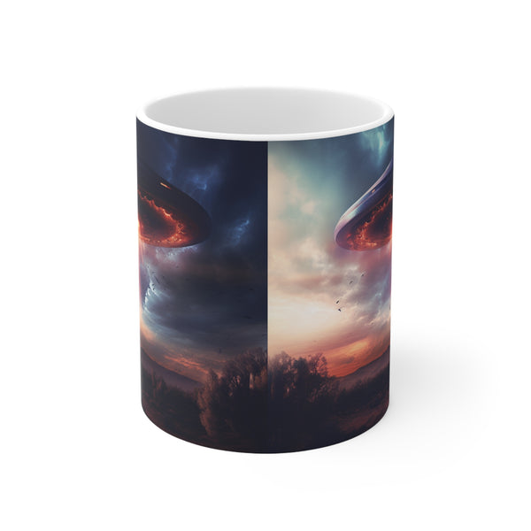 UFO Mug | UFO Gift | Alien Unidentified Flying Object Flying Saucer Ceramic Mug 11oz