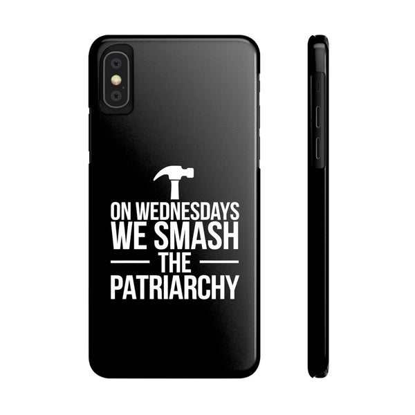 Premium On Wednesdays We Smash The Patriarchy iPhone Case | Feminist Gifts Slim Phone Cases
