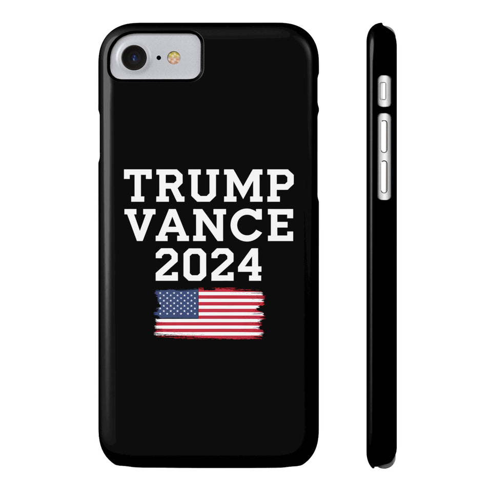 Premium Trump Vance 2024 iPhone Case | Donald Trump Gifts Slim Phone Cases