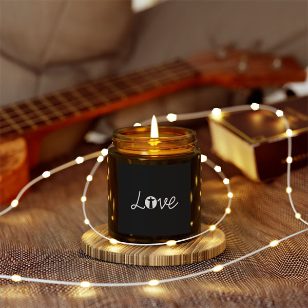 Love Jesus Faith Scented Candle - Christian Jesus Coconut Apricot Wax Candle (4oz, 9oz)