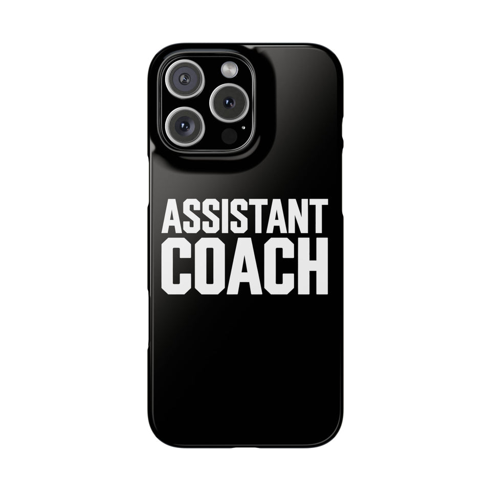 Premium Assistant Coach iPhone Case | Assistant Coach Gifts Slim Phone Cases