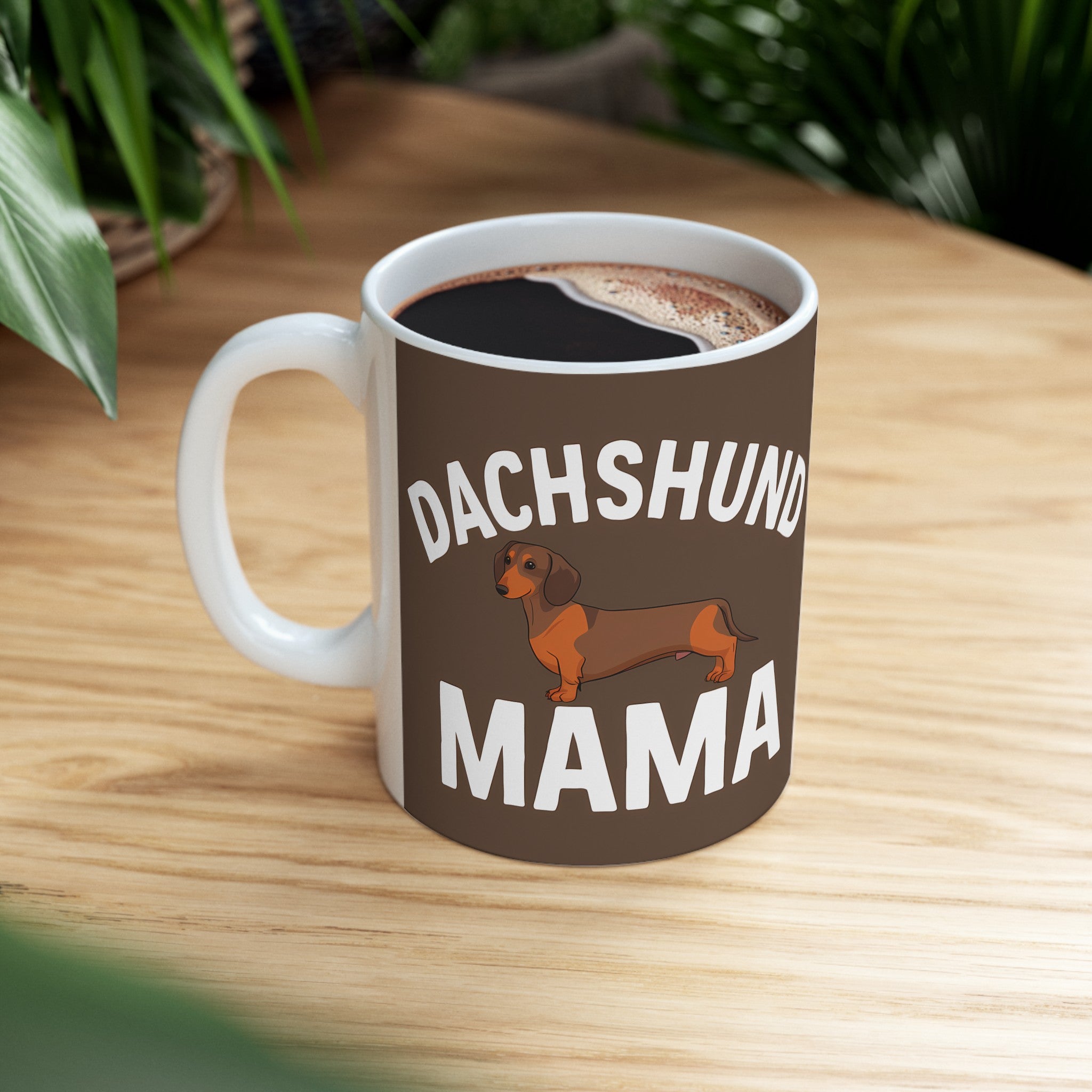 Dachshund Mama Mug | Dachshund Gift | Dachshund Merchandise | Weiner Dog Gifts | Dachshund Presents Ceramic Mug 11oz 2