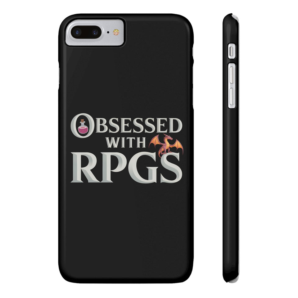 Premium Obsessed With RPGs iPhone Case | Fantasy Role Playing Game Slim Phone Cases
