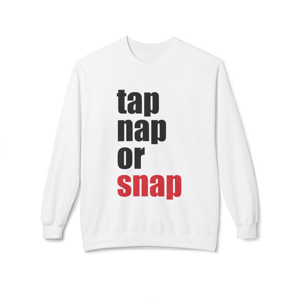 Brazilian Jiu Jitsu Tap Nap Or Snap BJJ Unisex Midweight Softstyle Fleece Crewneck Sweatshirt