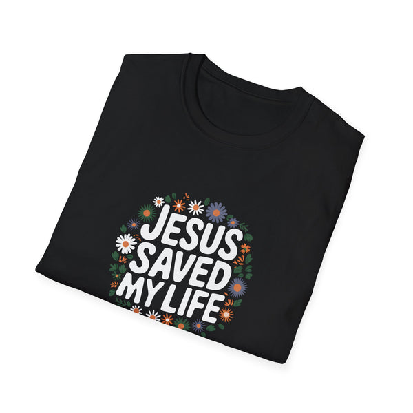 Jesus Saved My Life Unisex T-Shirt | Faith Religion Christianity Shirt