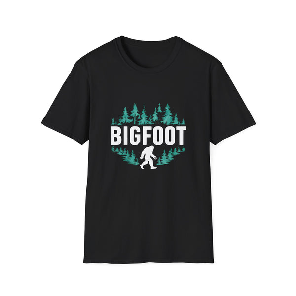 Bigfoot Shirt | Sasquatch Bigfoot T Shirt | Bigfoot In Forest Tee Shirt | Sasquatch Bigfoot Unisex Softstyle T-Shirt