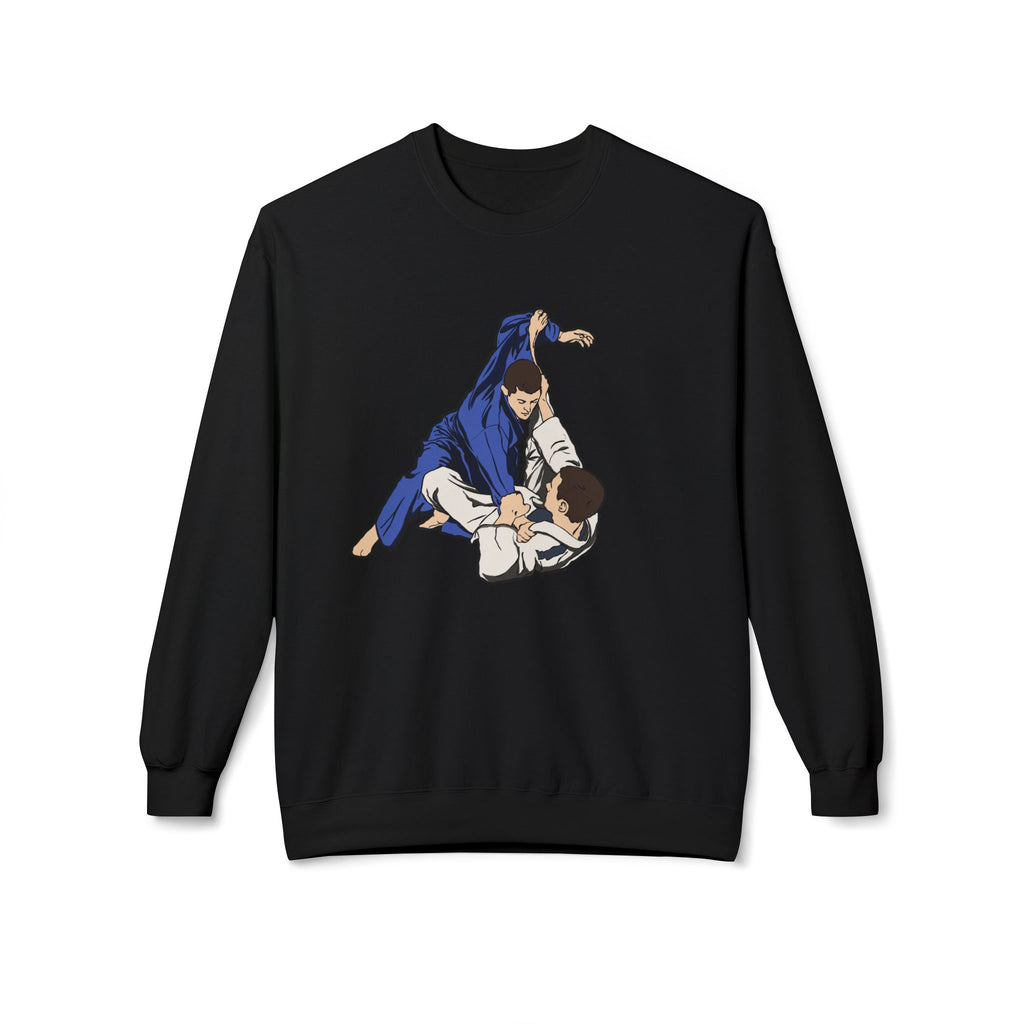 Brazilian Jiu Jitsu Rolling BJJ Unisex Midweight Softstyle Fleece Crewneck Sweatshirt