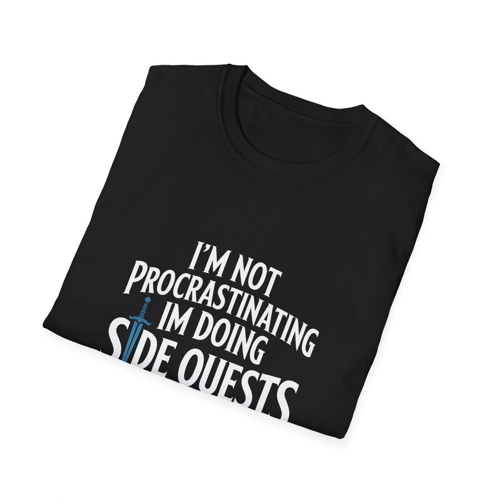 RPG 'I'm Not Procrastinating, I'm Doing Side Quests' T-Shirt