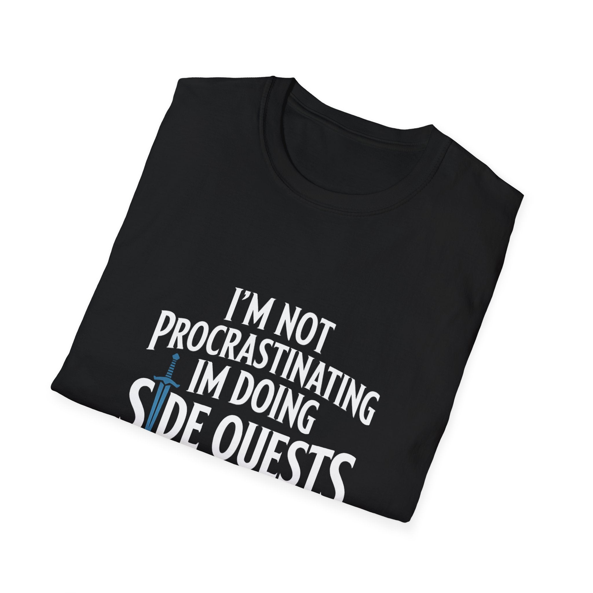 RPG 'I'm Not Procrastinating, I'm Doing Side Quests' T-Shirt