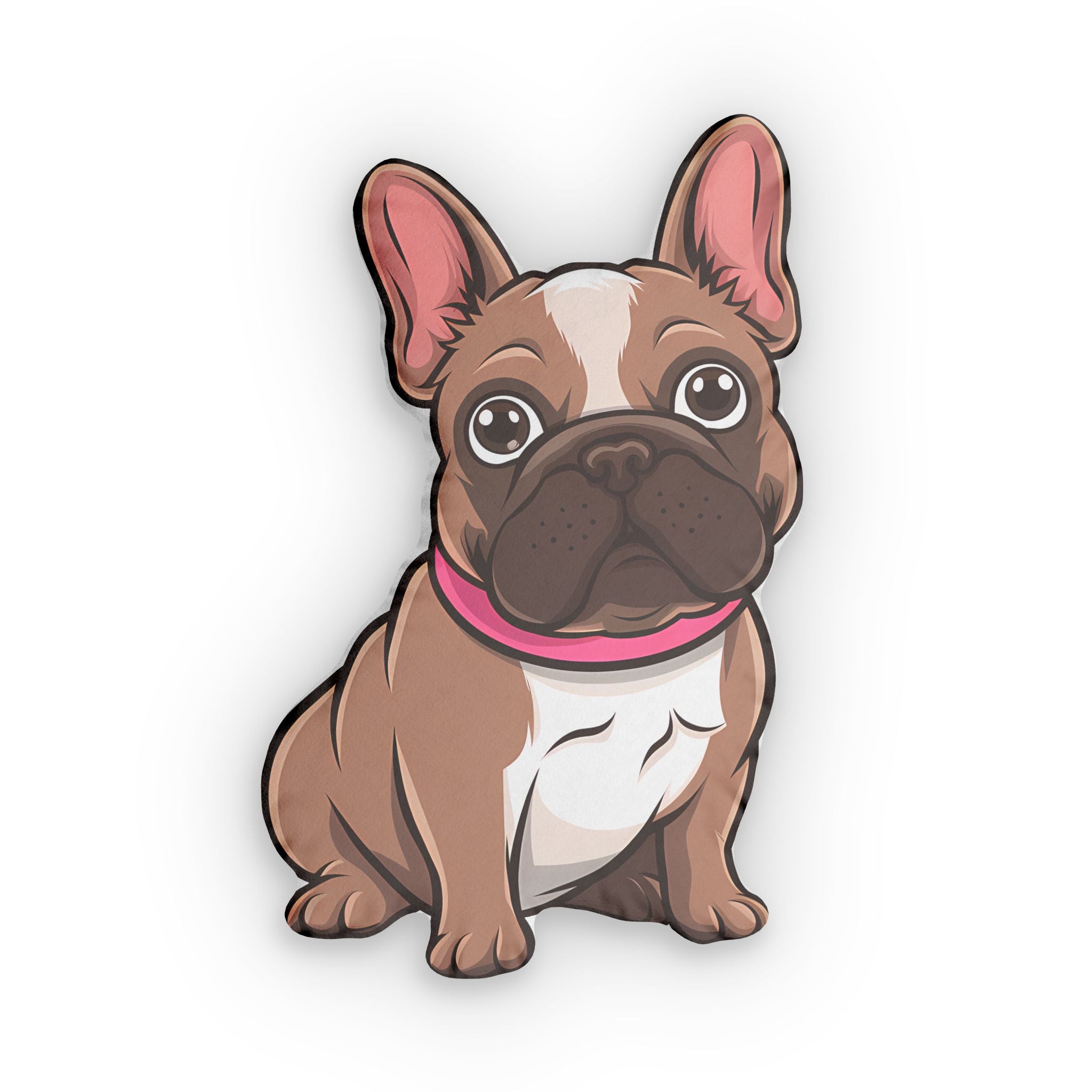 Cute Frenchie French Bulldog Custom Shaped Pillow | French Bulldog Gift Pillow Main image