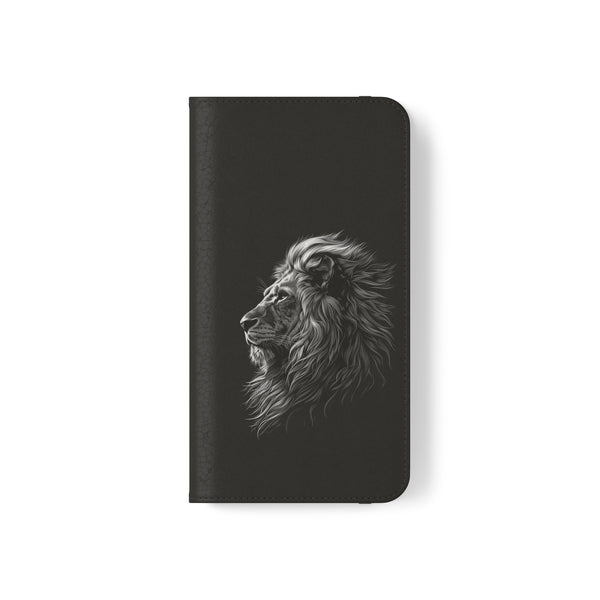Lion Phone Case | Lion Wallet Phone Case Gifts | IPhone & Samsung Galaxy Lion Flip Cases