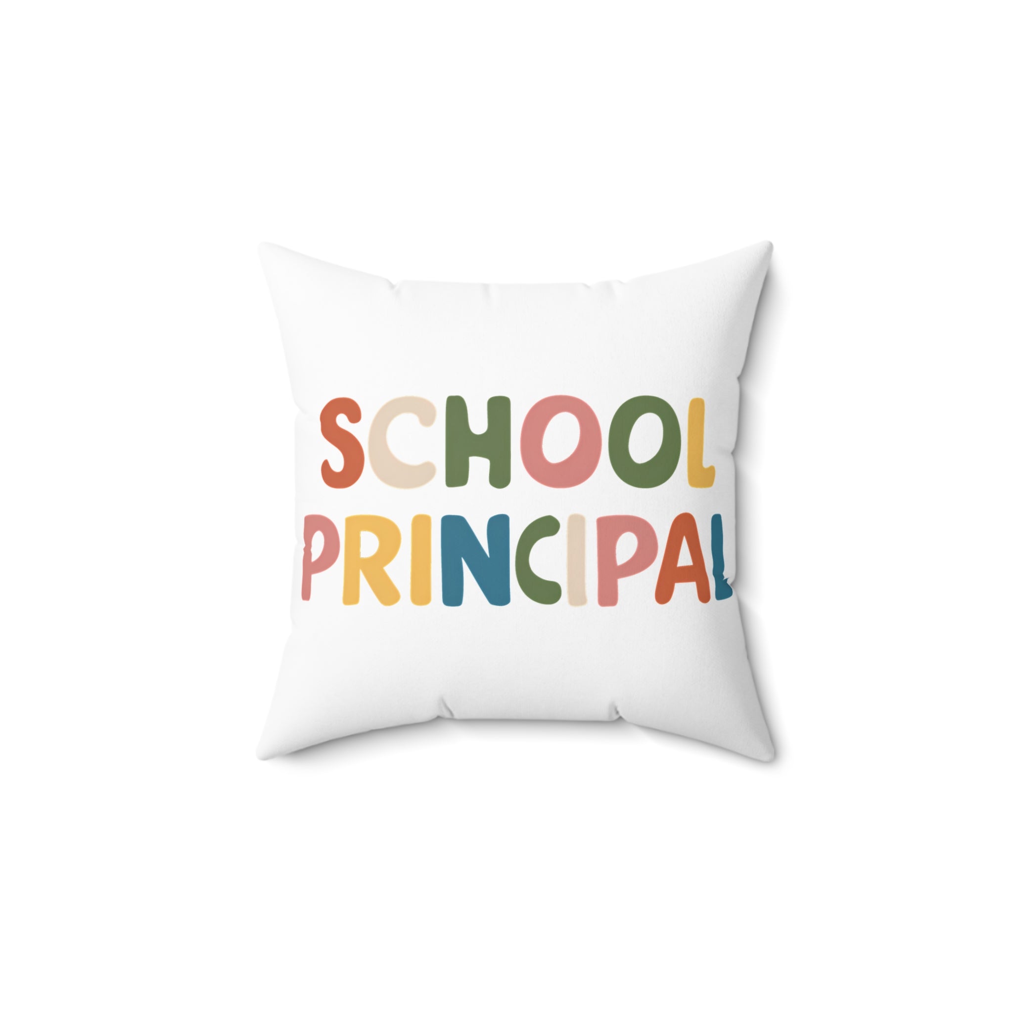 School Principal Spun Polyester Square Pillow | School Principal Gift Pillow Secondary image