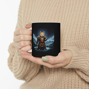 Fantasy RPG Shiba Inu Mug | Shiba Gift | Role Playing Game Shiba Inu Ceramic Mug 11oz shiba mug, shiba gift, shiba inu mug, shiba inu gift
