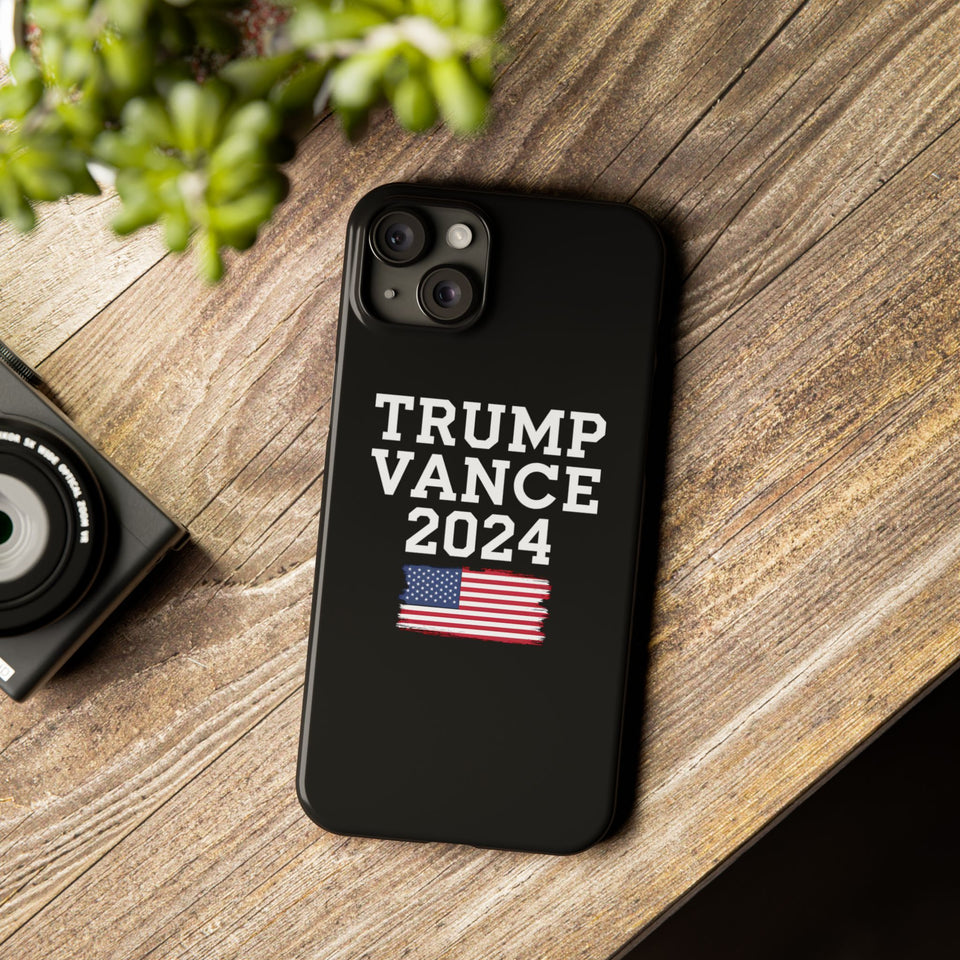 Premium Trump Vance 2024 iPhone Case | Donald Trump Gifts Slim Phone Cases