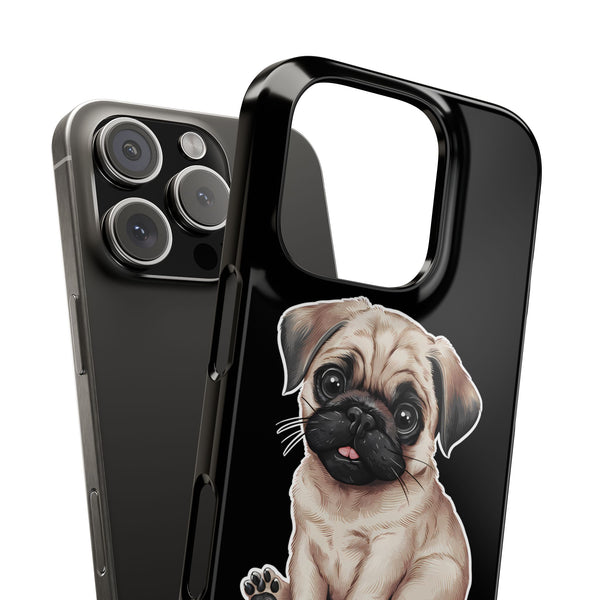 Premium Pug Puppy iPhone Case | Cute Pug Gifts Slim Phone Cases