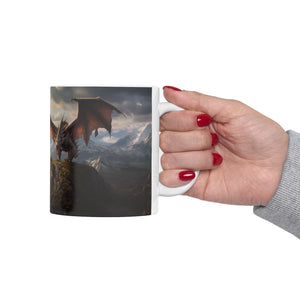 Fantasy Dragon Mug | Wyvern Fantasy RPG Gift | Dragon Ceramic Mug 11oz Fantasy Dragon Mug | Fantasy RPG Gift | Dragon Ceramic Mug 11oz