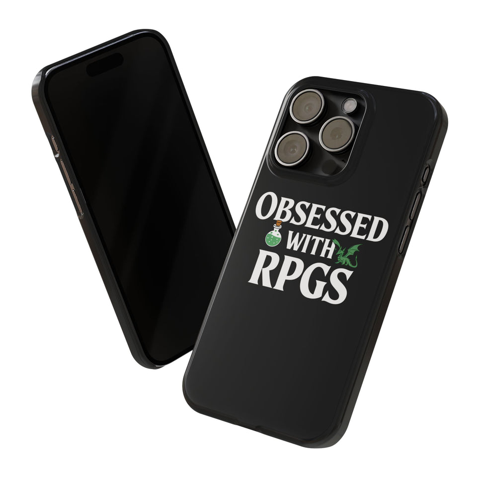 Premium Obsessed With RPGs iPhone Case | Role Playing Game Slim Phone Cases