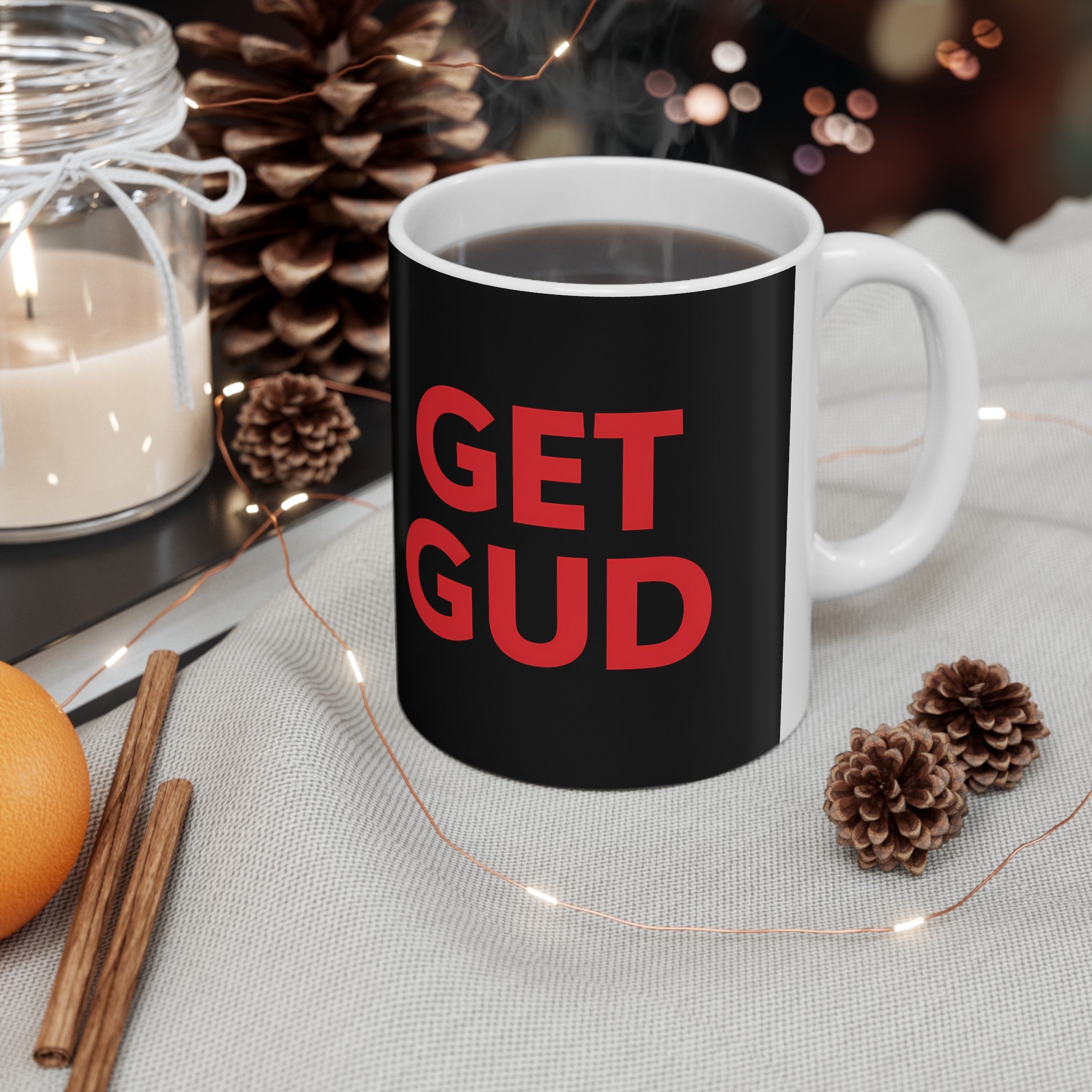 Get Gud RPG Mug | Role Playing Game Gift | Soulslike Coffee Mug | RPG Fantasy Gift Ideas Mug 11oz