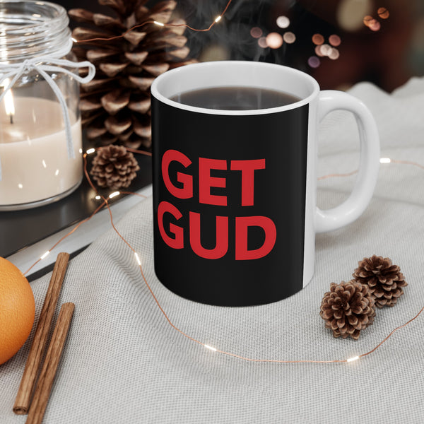 Get Gud RPG Mug | Role Playing Game Gift | Soulslike Coffee Mug | RPG Fantasy Gift Ideas Mug 11oz