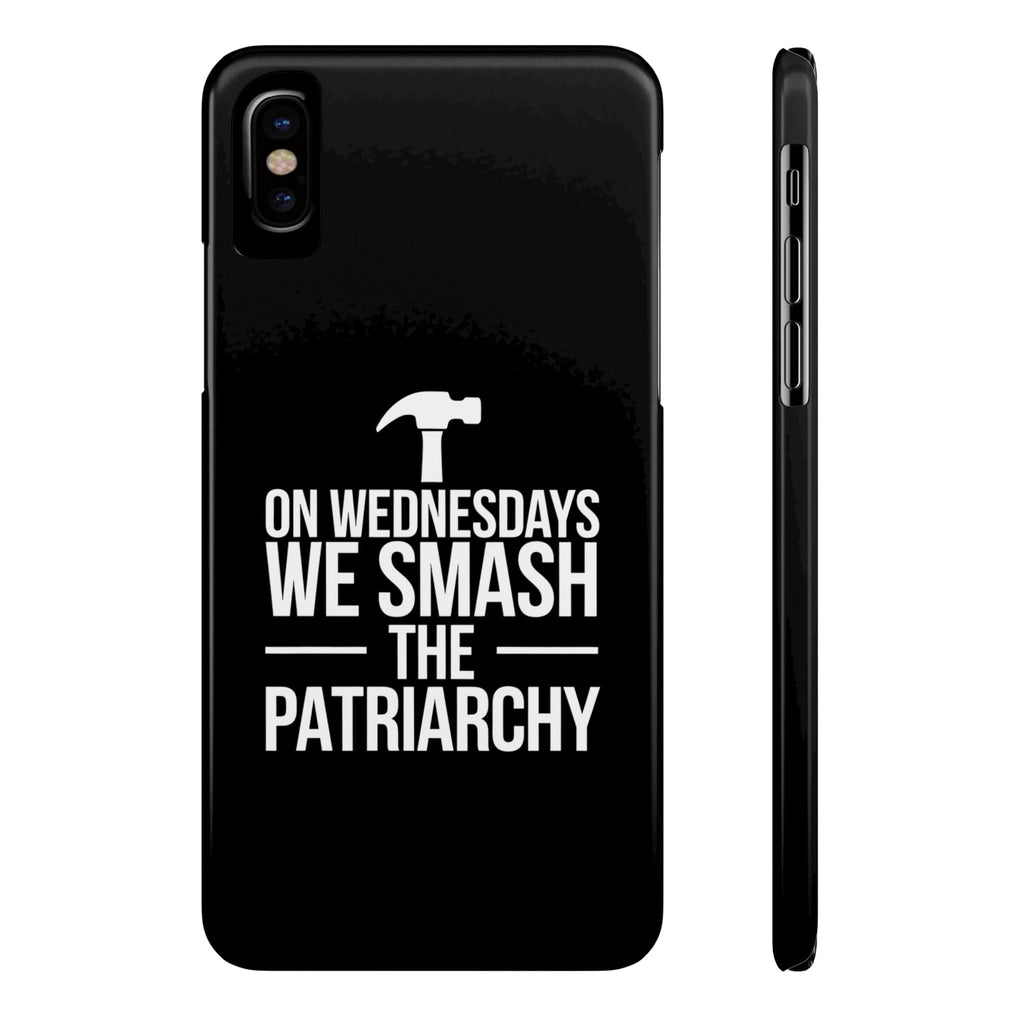 Premium On Wednesdays We Smash The Patriarchy iPhone Case | Feminist Gifts Slim Phone Cases