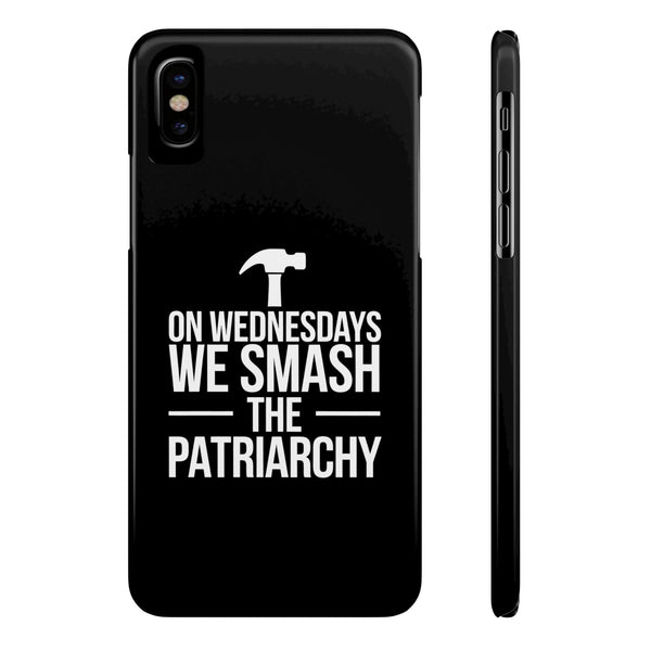 Premium On Wednesdays We Smash The Patriarchy iPhone Case | Feminist Gifts Slim Phone Cases