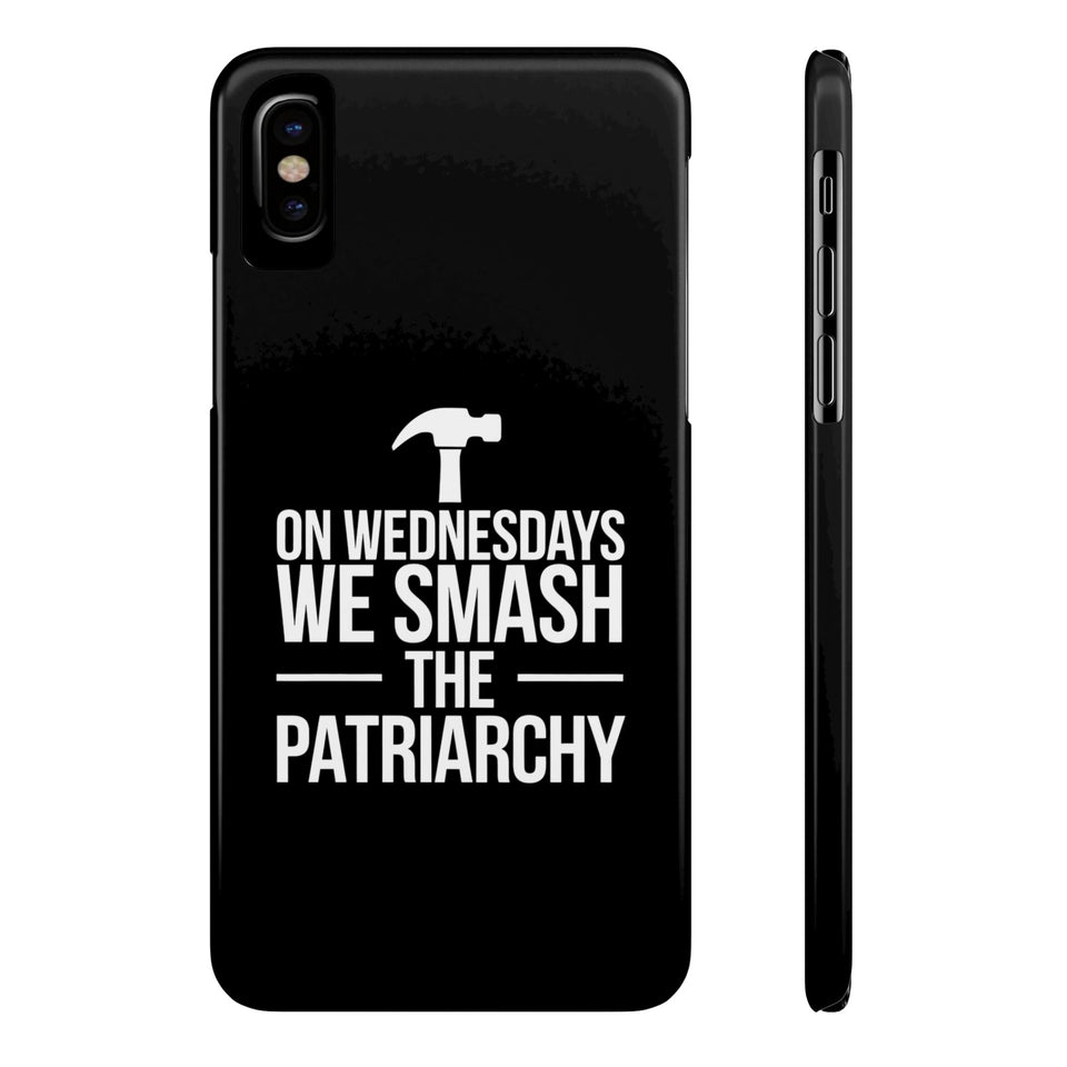 Premium On Wednesdays We Smash The Patriarchy iPhone Case | Feminist Gifts Slim Phone Cases