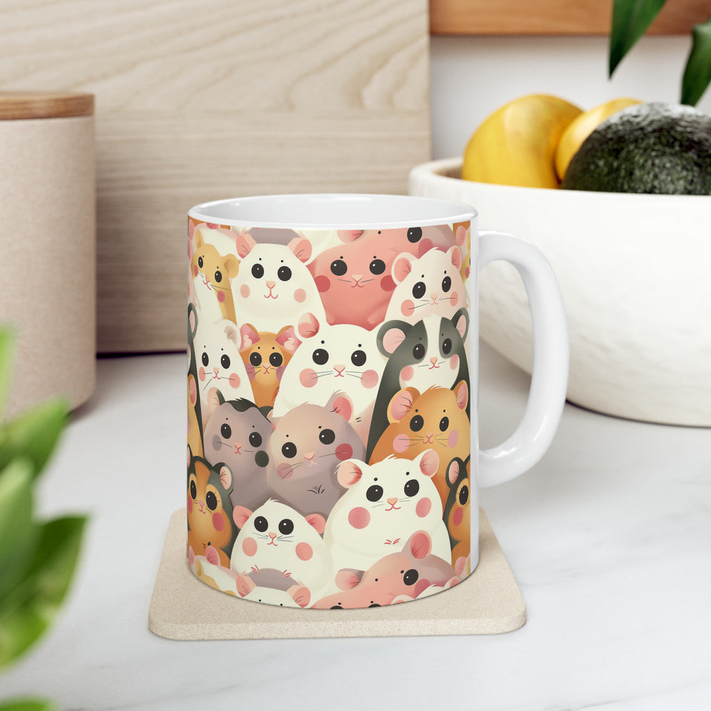 Funny Hamster Mug  | Kawaii Hamster Mom Coffee Mug | Cute Hamster Gift Coffee Mug 11oz