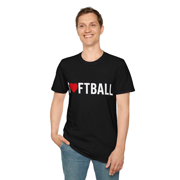 Love Softball Shirt | Softball Gift | Unisex Softball T Shirt