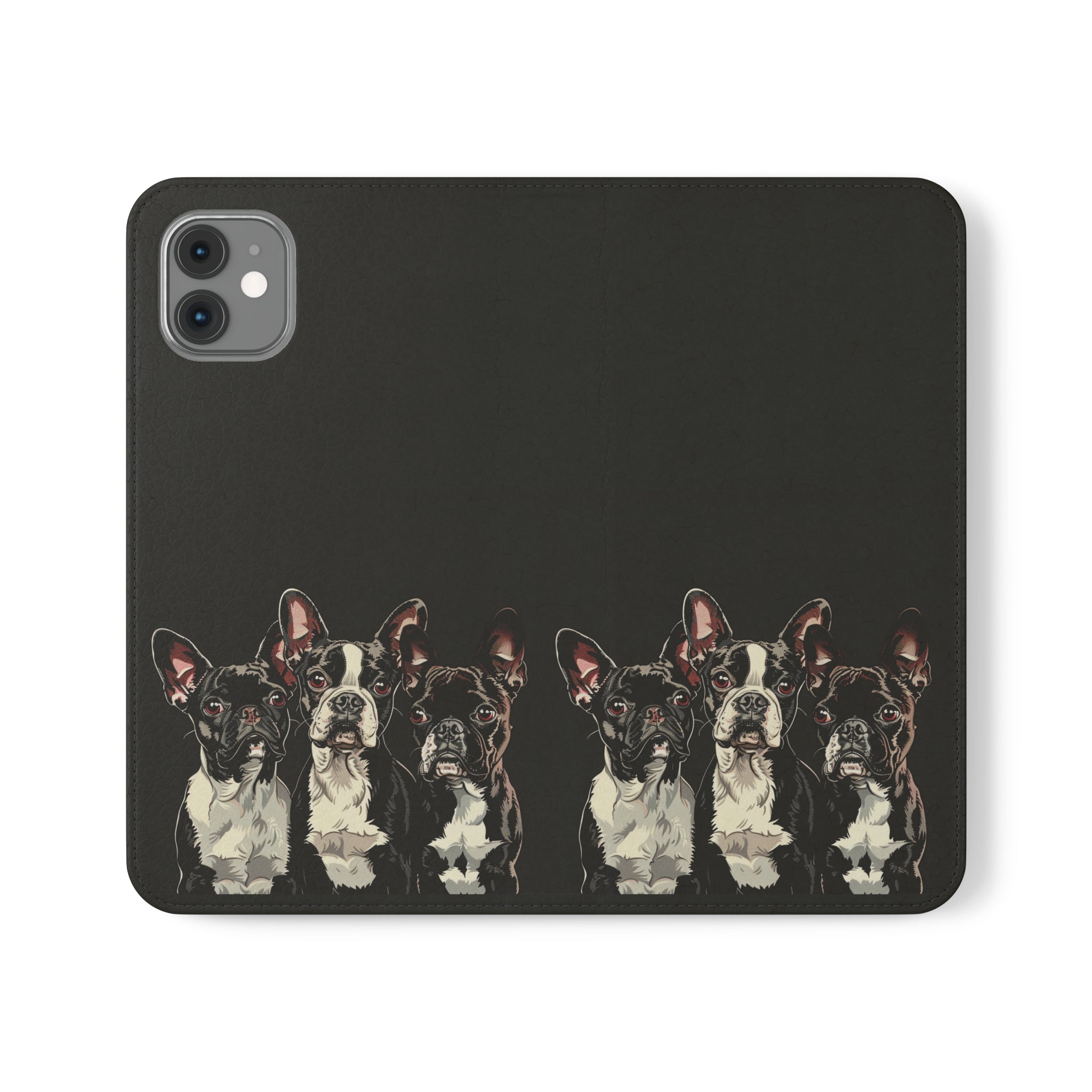 Boston Terrier Phone Case | Boston Terrier Wallet Phone Case | IPhone & Samsung Galaxy Boston Terrier Flip Cases