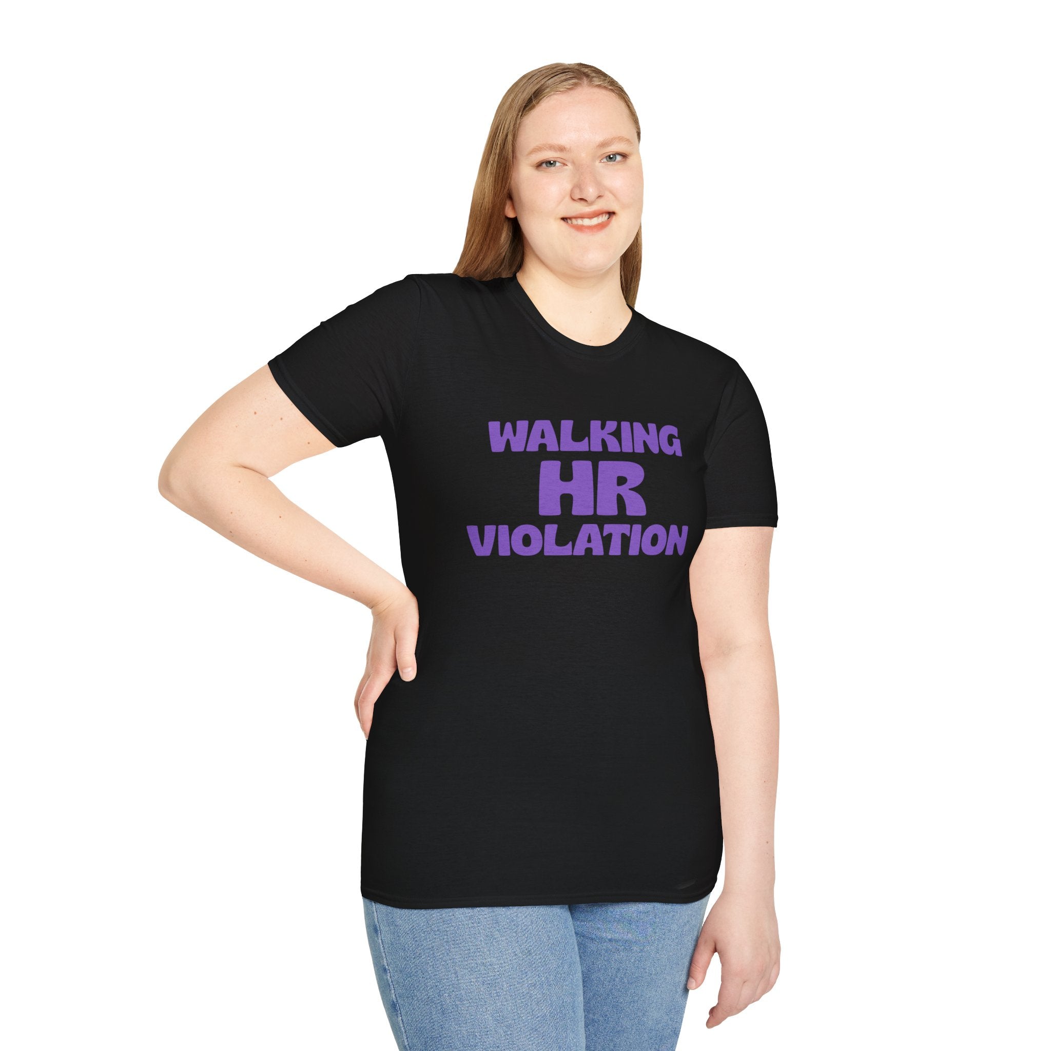 Walking HR Violation T-Shirt — Funny Workplace Humor Tee