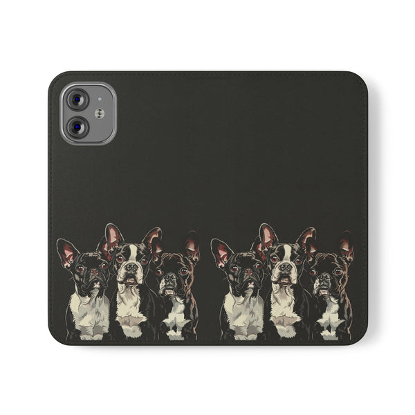 Boston Terrier Phone Case | Boston Terrier Wallet Phone Case | IPhone & Samsung Galaxy Boston Terrier Flip Cases