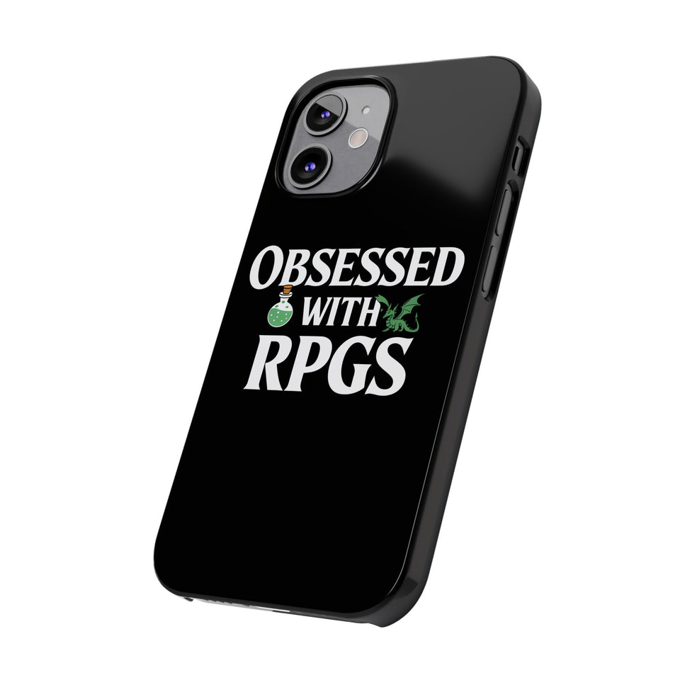 Premium Obsessed With RPGs iPhone Case | Role Playing Game Slim Phone Cases