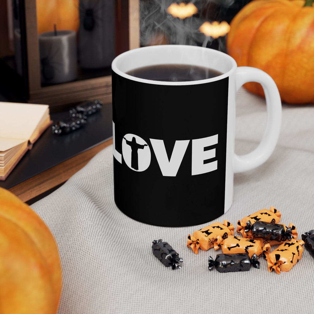 Love Jesus Ceramic Mug | Love Faith In Jesus Gifts (11oz)