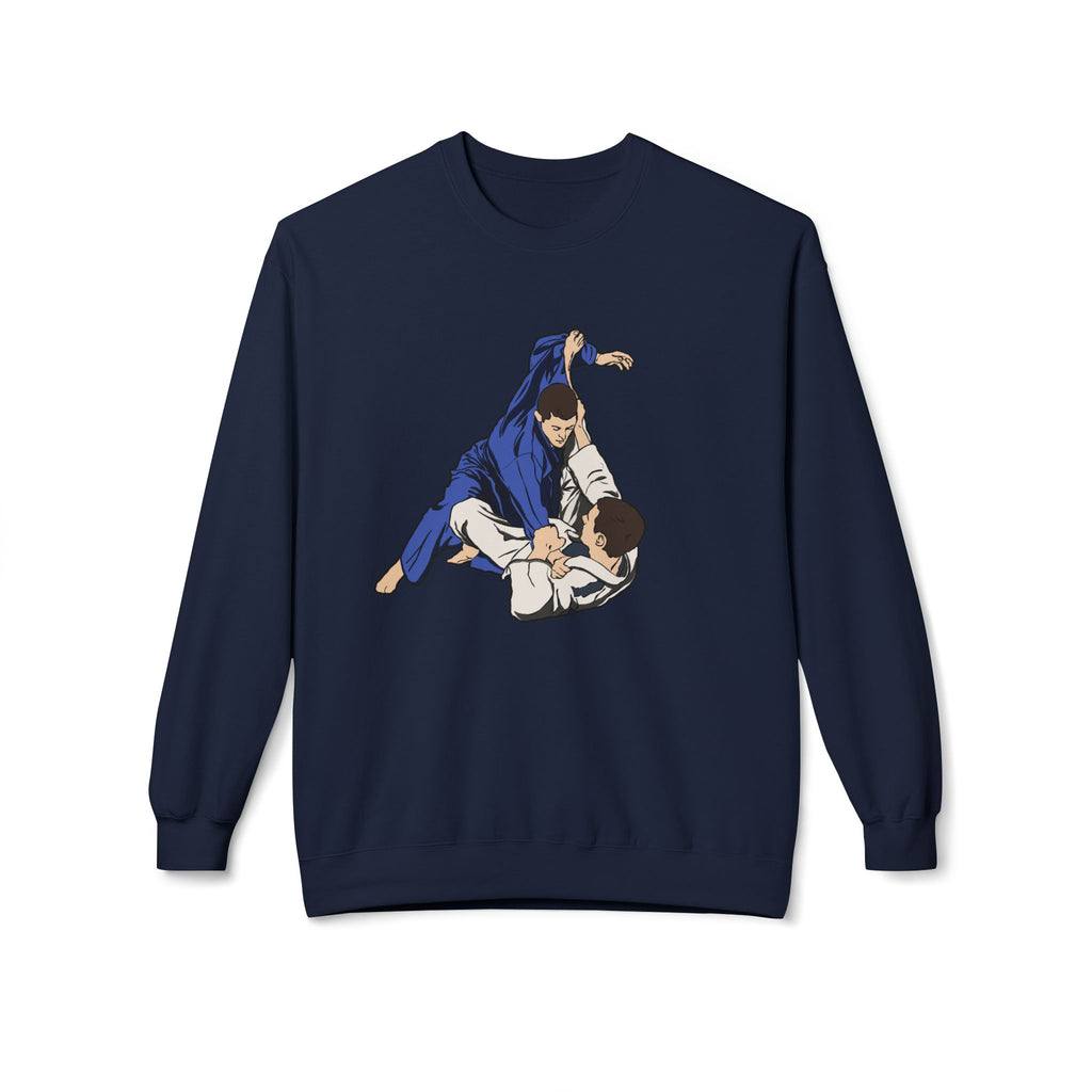 Brazilian Jiu Jitsu Rolling BJJ Unisex Midweight Softstyle Fleece Crewneck Sweatshirt