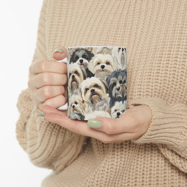 Shih Tzu Mug 2 | Shih Tzu Gifts | Shih Tzu Presents | Group of ShiTzu Ceramic Mug 11oz