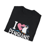 I Love Penguins Shirt - Penguin Lover T-Shirt I Love Penguins Shirt - Penguin Lover T-Shirt