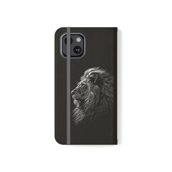 Lion Phone Case | Lion Wallet Phone Case Gifts | IPhone & Samsung Galaxy Lion Flip Cases
