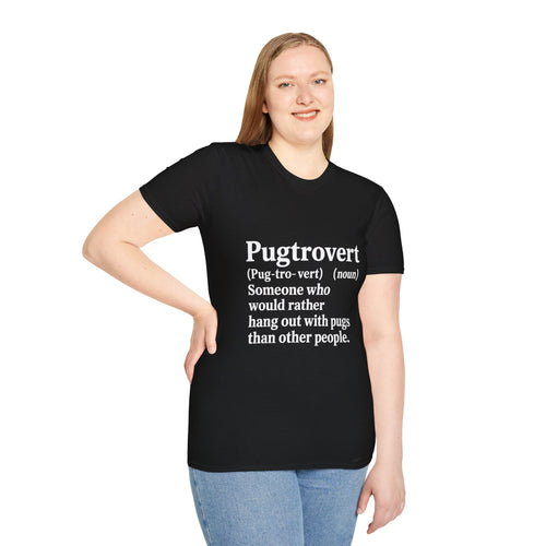 Pugtrovert Funny Pug Owner Lover T-shirt, Pug Mama Tee, Pug Mom Shirt, Pug Dad Gift, Pug Owner Shirt