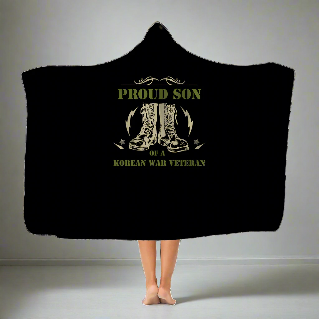 Proud Son Of A Korean War Veteran Classic Adult Hooded Blanket Main image
