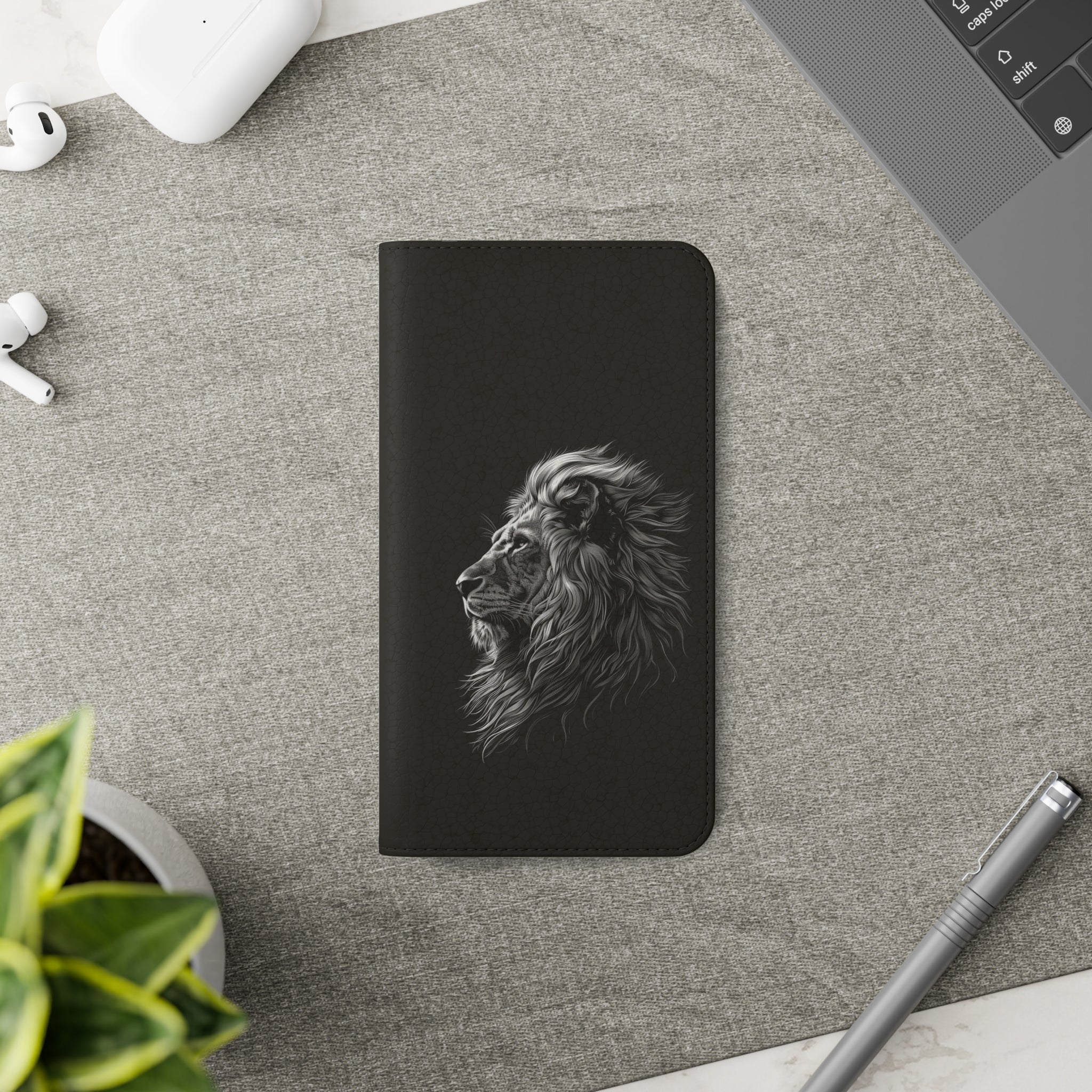 Lion Phone Case | Lion Wallet Phone Case Gifts | IPhone & Samsung Galaxy Lion Flip Cases