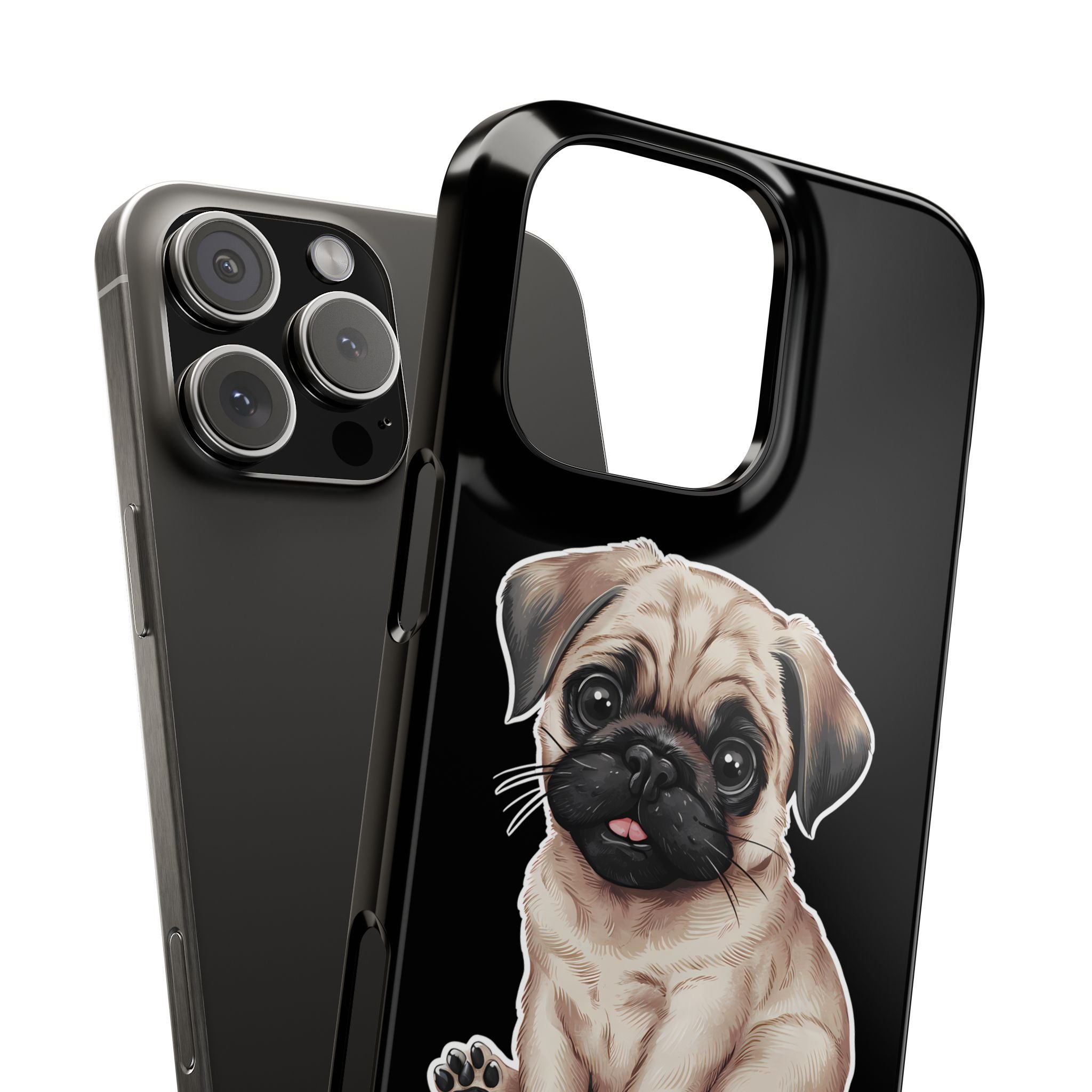 Premium Pug Puppy iPhone Case | Cute Pug Gifts Slim Phone Cases