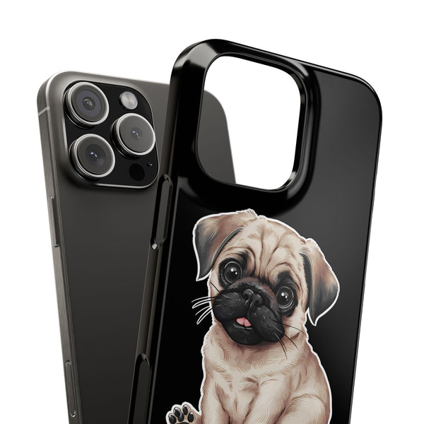 Premium Pug Puppy iPhone Case | Cute Pug Gifts Slim Phone Cases